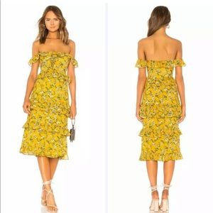 Tularosa X Revolve Lily dress off the shoulder